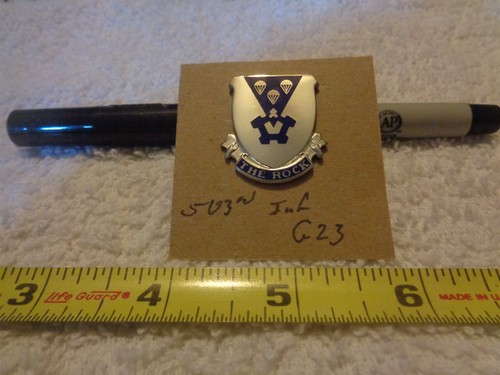 503rd infantry g23 unit crest - infantry,